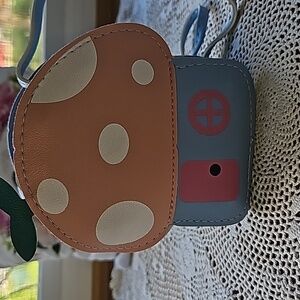 Mushroom Crossbody for kids. BLUE & PINK